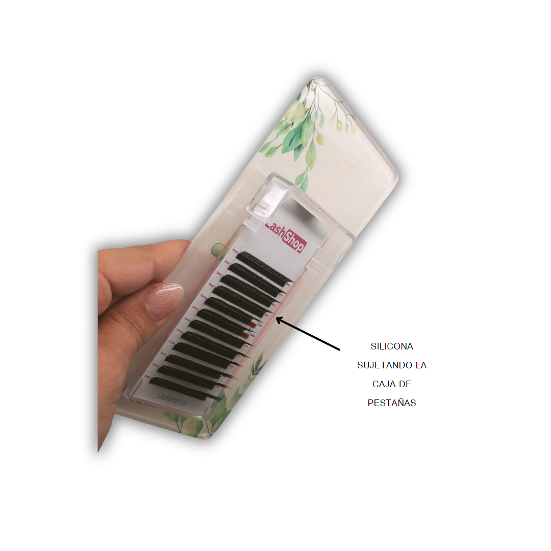 ALMOHADILLA / BASE de SILICONA pegajosa LASH SHOP - Lash Shop Canarias Eyelash Extensions Accessories rosa con pulpurina