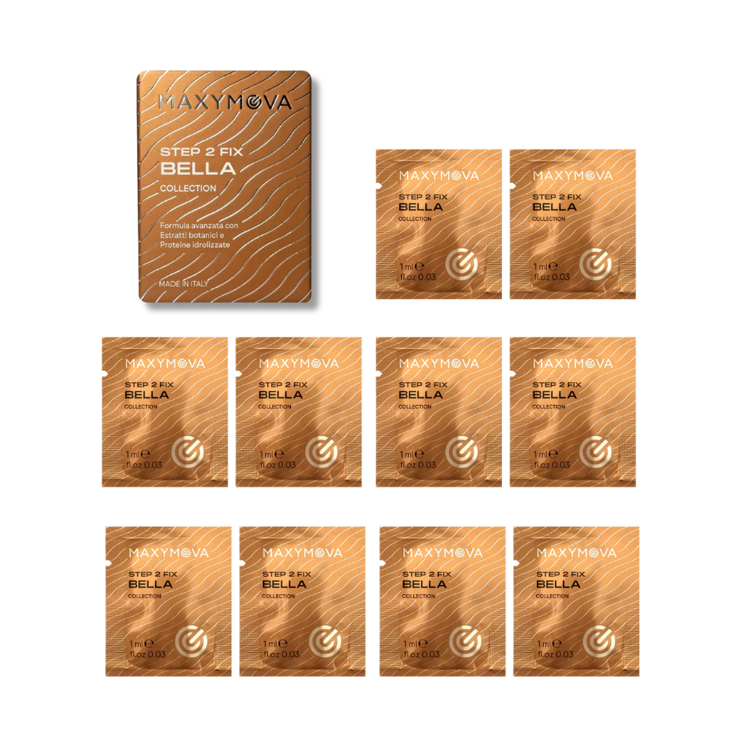 BELLA STEP 2 FIX EN SOBRE es la segunda fase del tratamiento de laminación de cejas y pestañas. Formulado con una base cremosa estable para una aplicación precisa y uniforme.