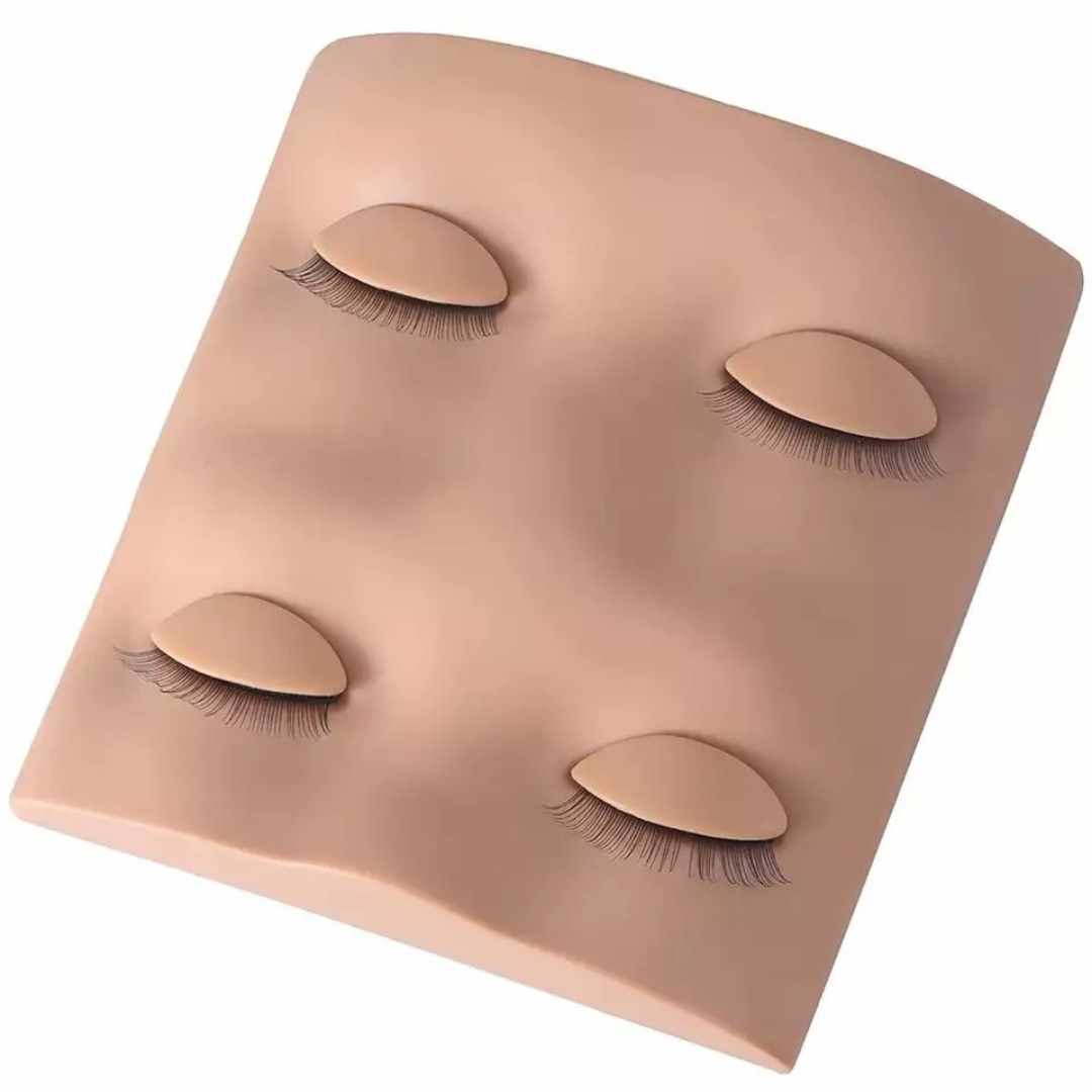 DOUBLE EYES mannequin with removable eyelids for eyelash extensions, makeup, tattoo practices