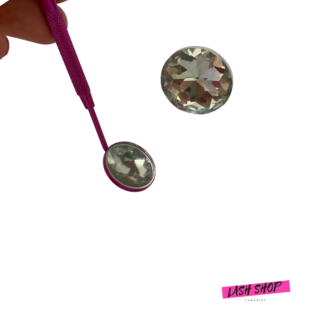 Espejo dental pequeño para extensiones y lifting de pestañas - Lash Shop Canarias Dental Mirror Azul claro