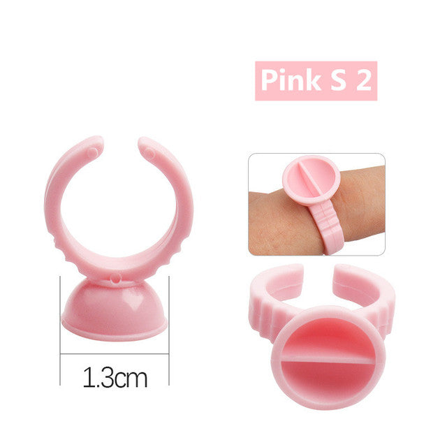 Anillos micro Pigmentación / Pestañas rosa 10un - Lash Shop Canarias Doble S2