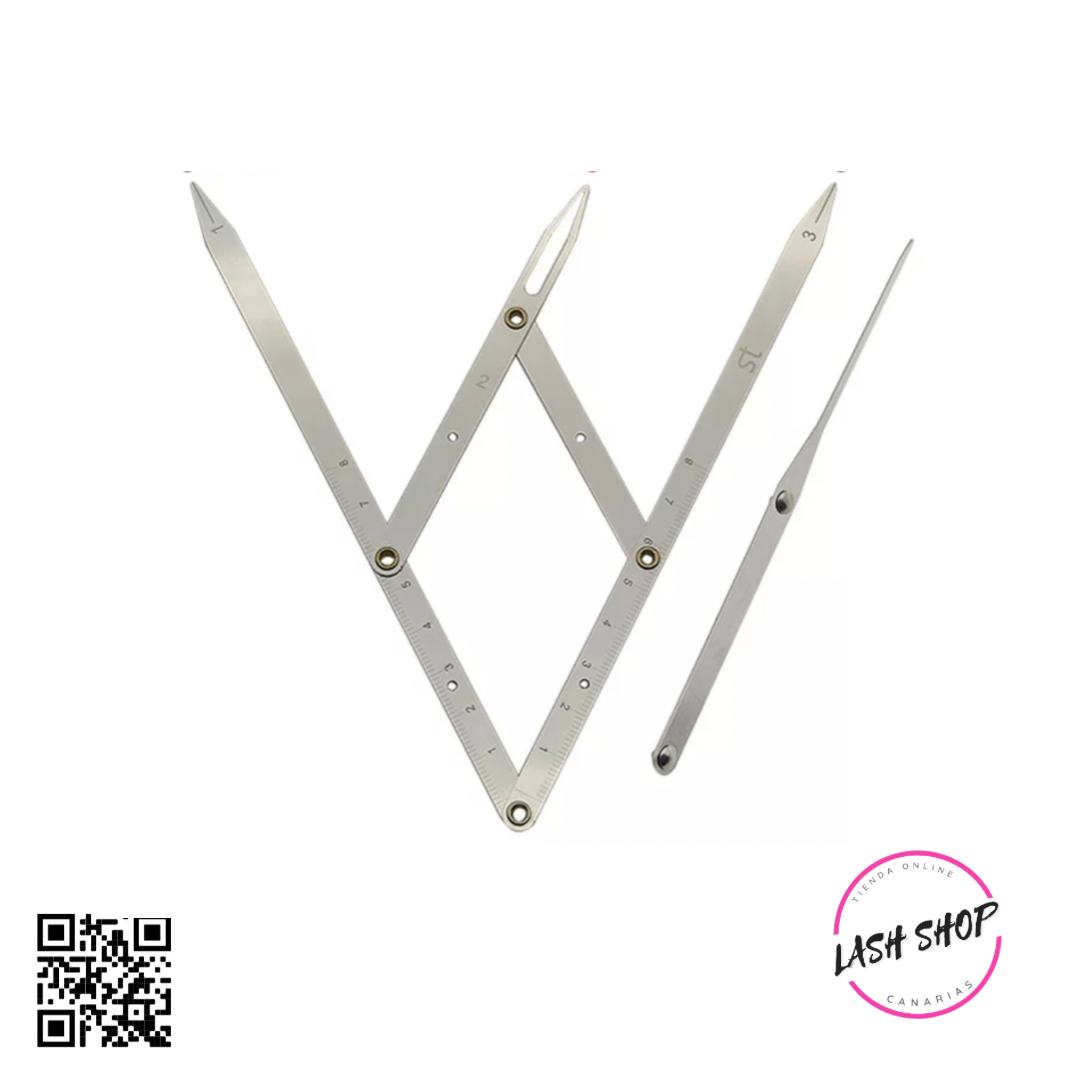 Acero inoxidable Golden Ratio CALIPERS Microblading Maquillaje Permanente Herramienta de Medición de Cejas - Lash Shop Canarias Eyebrow Stencils Default Title