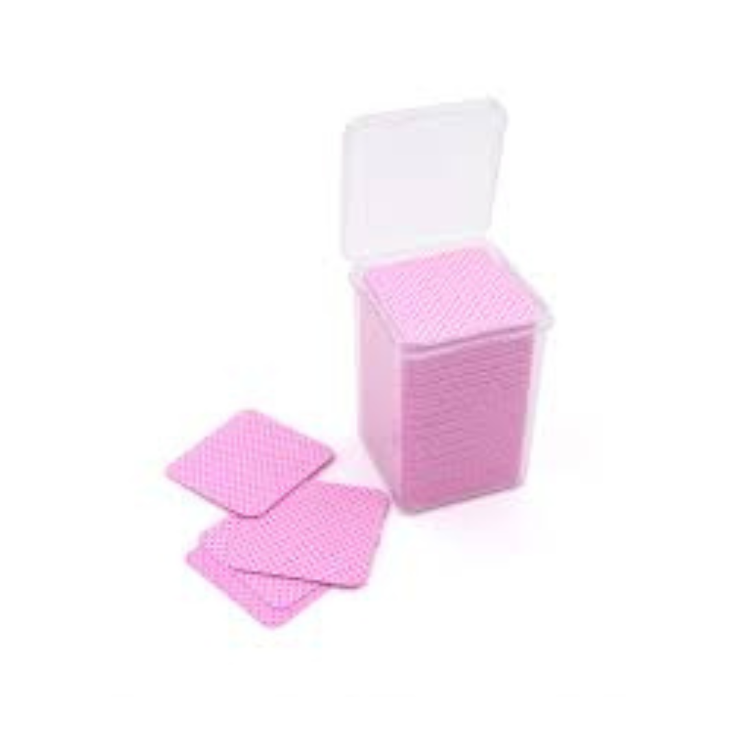 200 Hojas para limpieza de la boquilla de pegamento pestañas - Lash Shop Canarias eyelash extensions materials Rosa