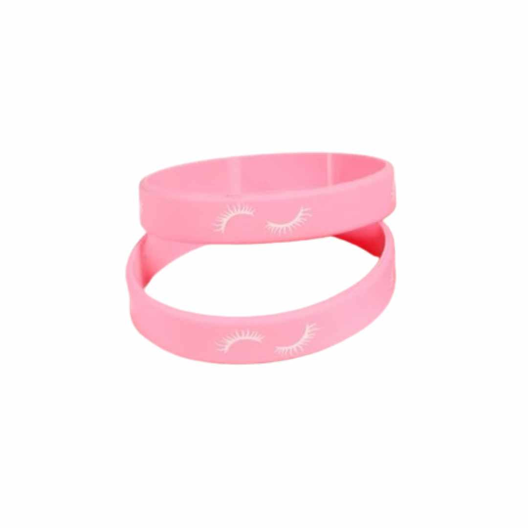 Eyelash design silicone bracelets