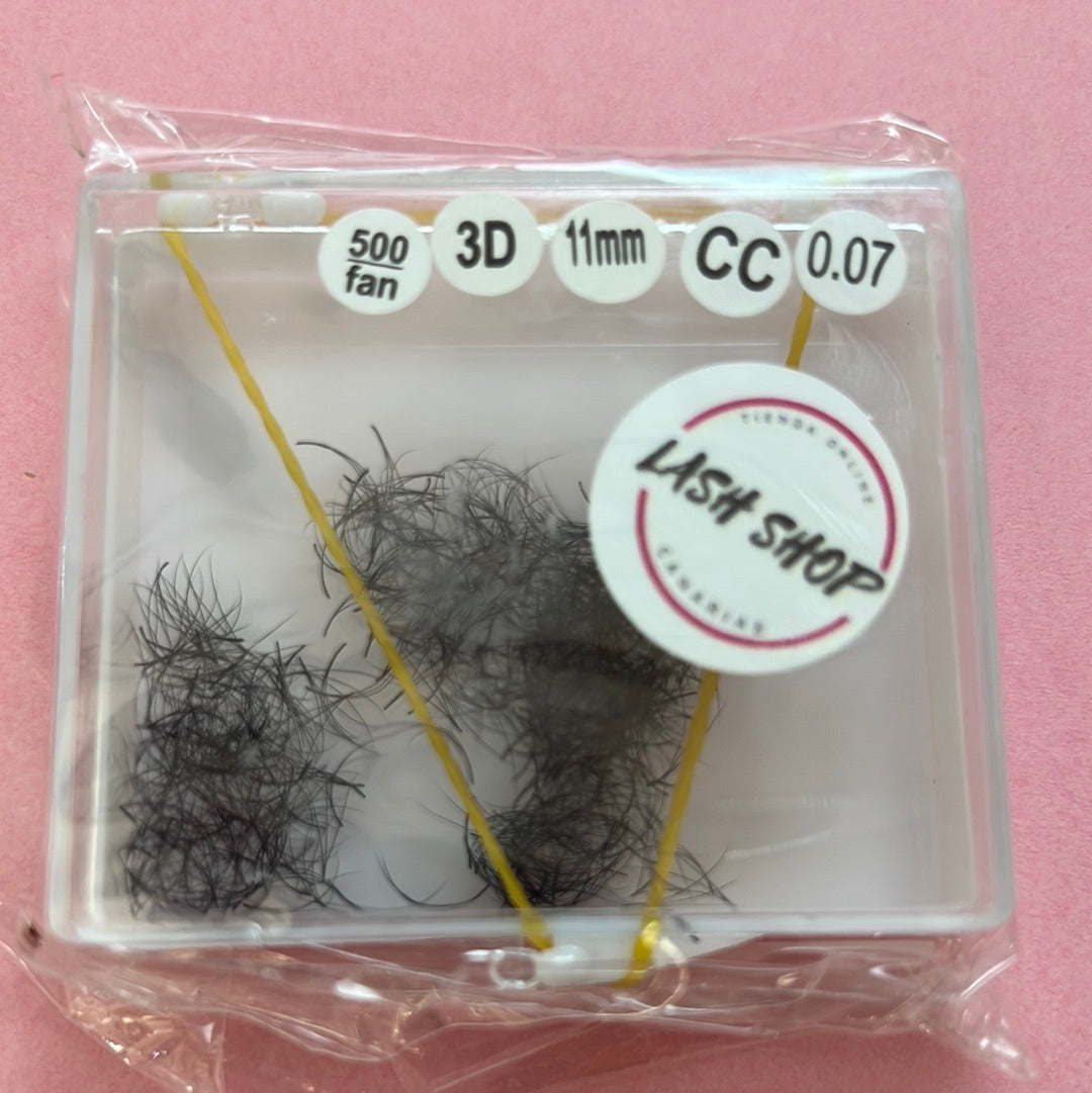 3D VOLUMEN PRO FAN - MEDIDAS INDIVIDUALES - Lash Shop Canarias False Eyelashes C / 14mm