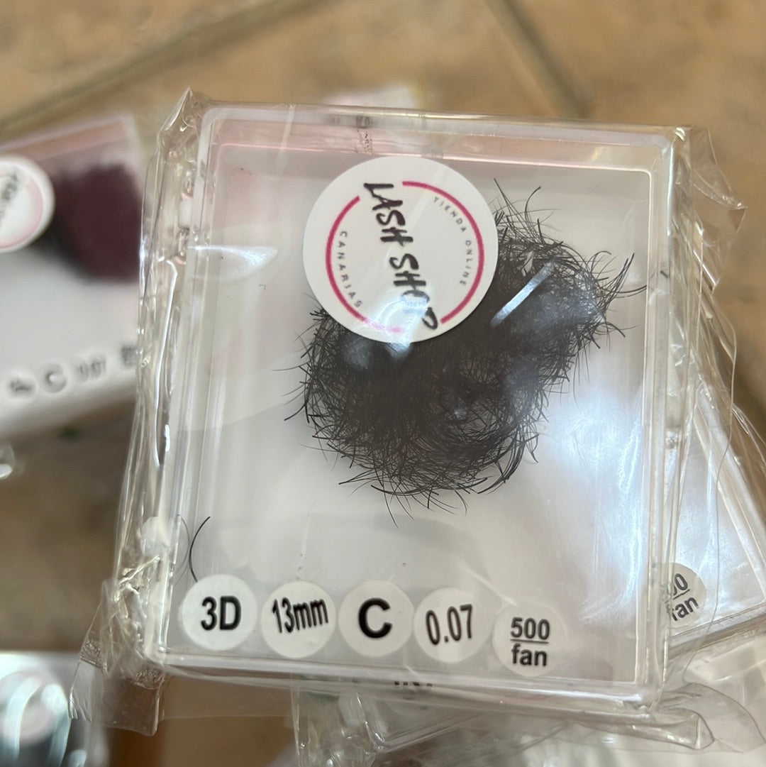 3D VOLUMEN PRO FAN - MEDIDAS INDIVIDUALES - Lash Shop Canarias False Eyelashes C / 14mm