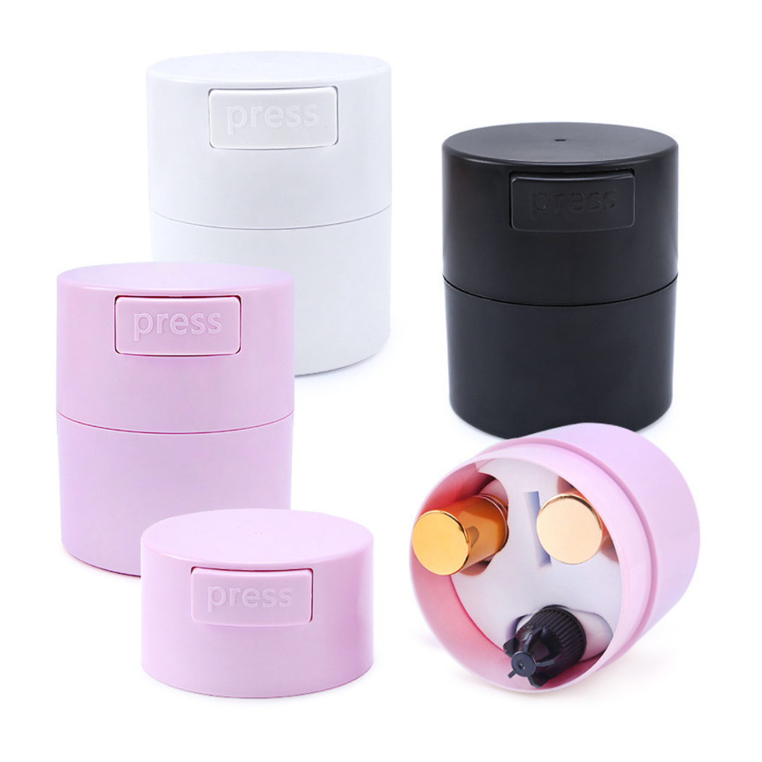 Contenedor hermético para almacenamiento de pegamento para pestañas. LASH SHOP insumos de pestañas