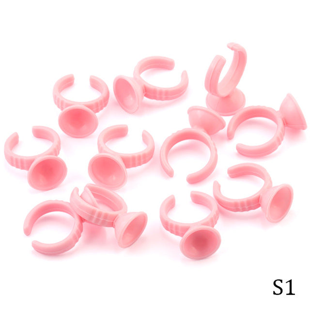 Anillos micro Pigmentación / Pestañas rosa 10un